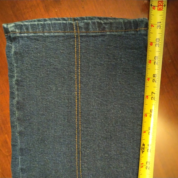 NWT Kosiuko Patchwork Y2K Vintage Size 27 Dark Jeans Low Cut Flare Knee Patches. - Picture 6 of 14